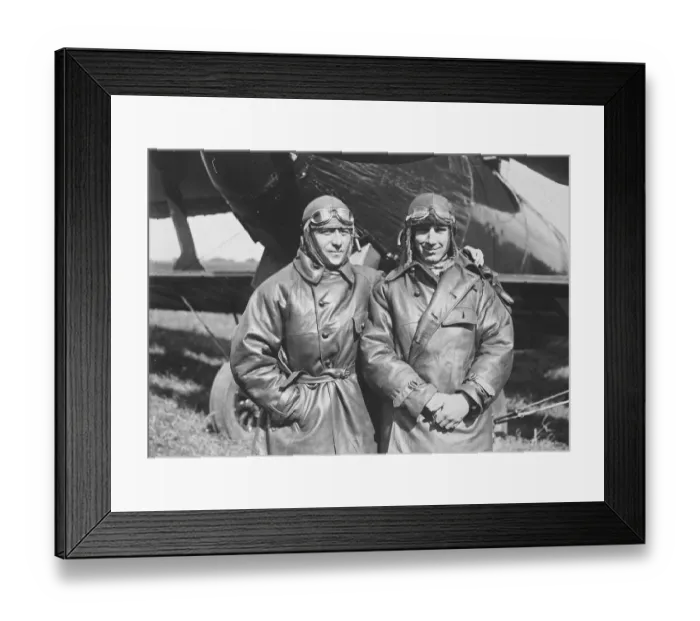 Framed Print : Fatal 3, 500 mile air dash The French airmen Thierry and Coste who were attempting Framed Print : Fatal 3, 500 mile air dash The French airmen Thierry and Coste who were attempting