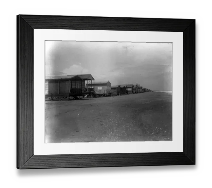 Framed Print : Port Said, Egypt - the beach. 1923