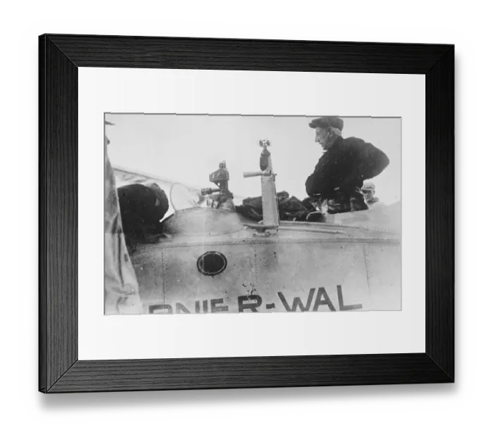 Framed Print : First photographs of the start of the Amundsen Ellsworth polar flight Amundsen putting Framed Print : First photographs of the start of the Amundsen Ellsworth polar flight Amundsen putting