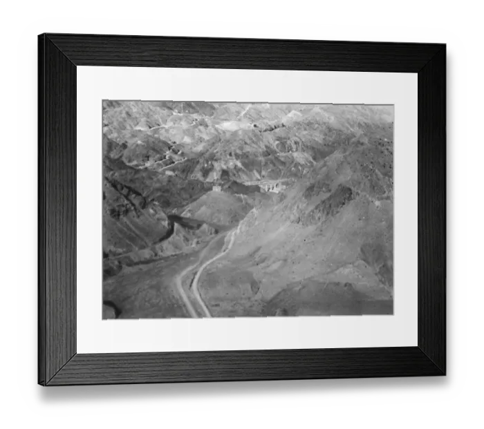 Framed Print : The Khyber Pass in the Hindu Kush mountain range. Typical frontier country. 2