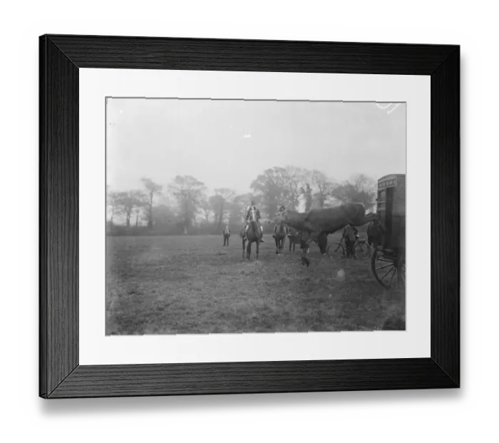 Framed Print : The stag takes the field There was a meet of the Berks and Bucks Stag hounds Framed Print : The stag takes the field There was a meet of the Berks and Bucks Stag hounds