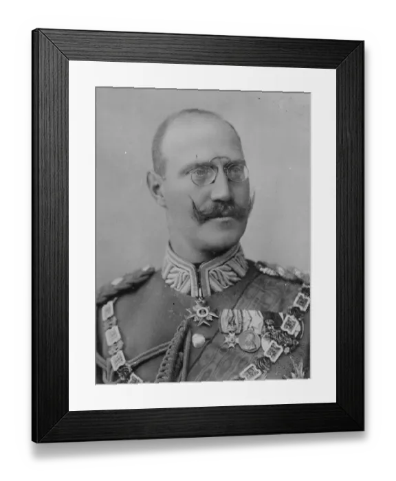 Framed Print : Prince Presides at a Mass Meeting Prince Alfons of Bavaria, who presided at a