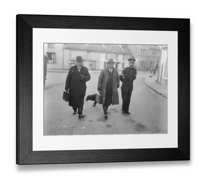 Framed Print : Exhumed wife inquest. Mr H J Southall, the N Herefordshire Coroner, opened Framed Print : Exhumed wife inquest. Mr H J Southall, the N Herefordshire Coroner, opened