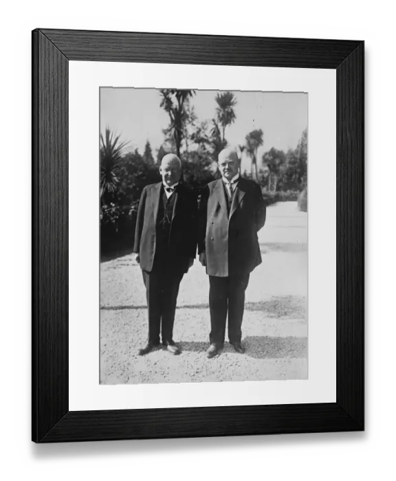 Framed Print : The Locarno conference. Dr Luther, the German Chancellor ( left ), and Dr Stresemann Framed Print : The Locarno conference. Dr Luther, the German Chancellor ( left ), and Dr Stresemann