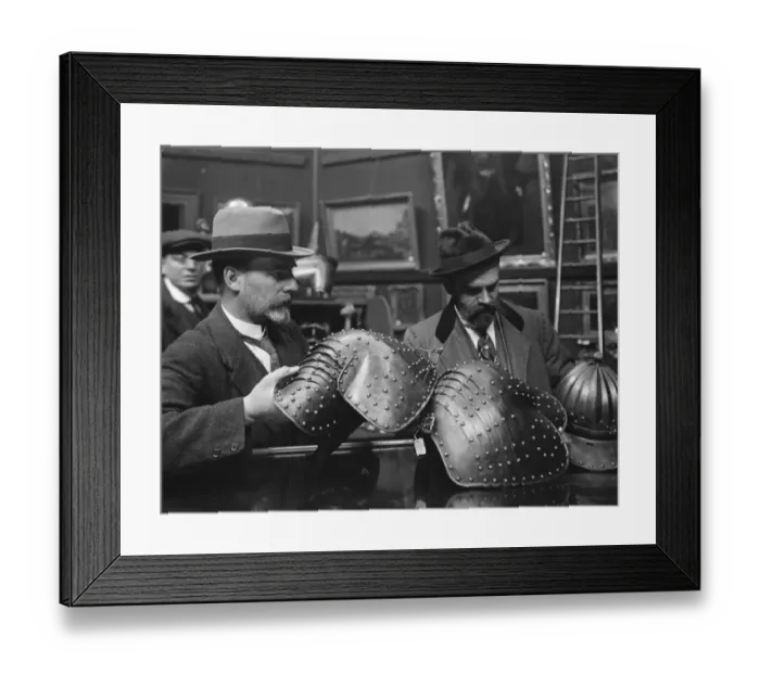 Framed Print : Sale at Christies of the arms and armour belonging to the late Sir Guy Francis