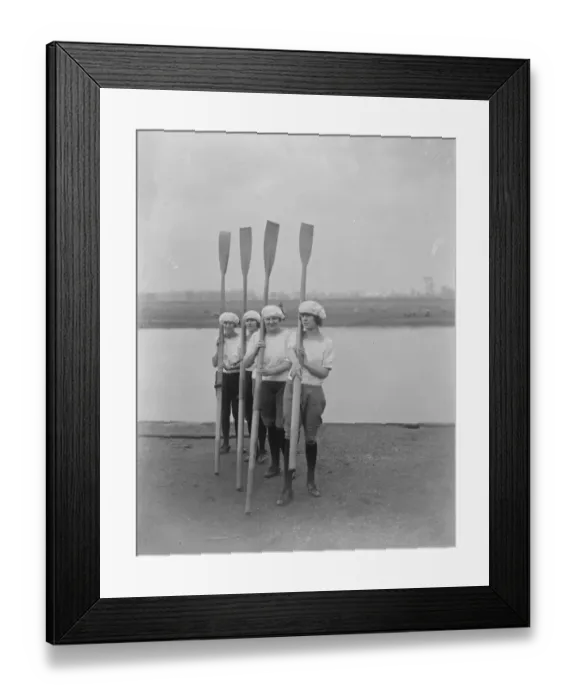 Framed Print : Charming Lea Oarsmen A pretty quartet photographed on the bank of the Lea. Sculling Framed Print : Charming Lea Oarsmen A pretty quartet photographed on the bank of the Lea. Sculling