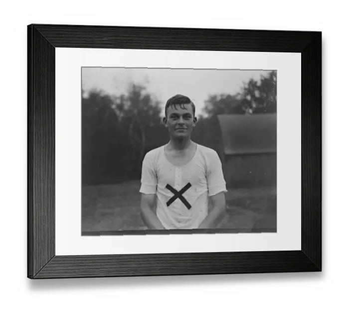 Framed Print : Oxford man wins Hare and Hounds sealed handicap. Mr C B Daniels, as an Oxford Framed Print : Oxford man wins Hare and Hounds sealed handicap. Mr C B Daniels, as an Oxford