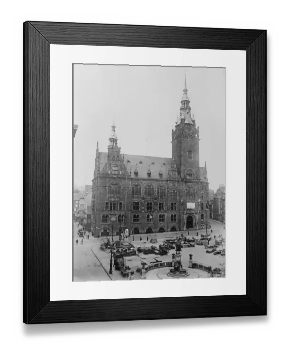Framed Print : A view of the Town Hall, Elberfeld. 28 September 1923 Framed Print : A view of the Town Hall, Elberfeld. 28 September 1923