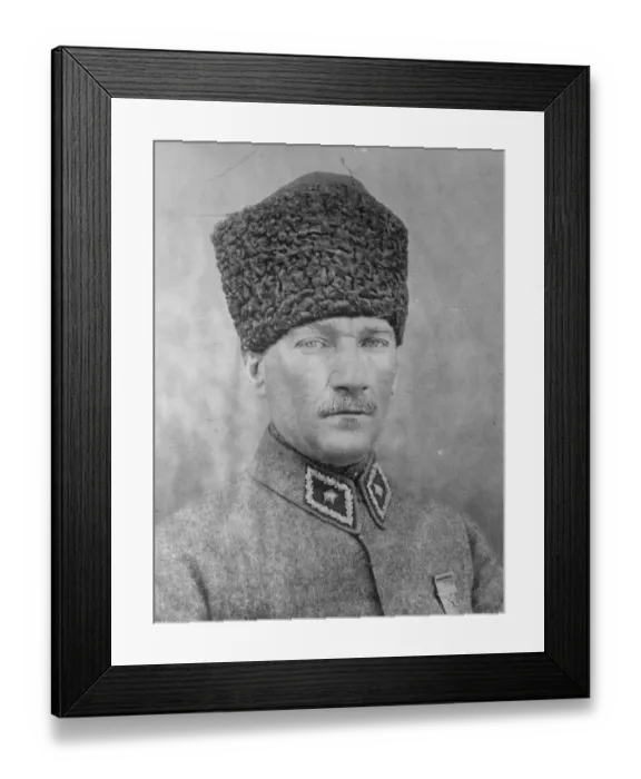 Framed Print : Kemal growing old. A new portrait of Mustapha Kemal Pasha. It shows how Turkey Framed Print : Kemal growing old. A new portrait of Mustapha Kemal Pasha. It shows how Turkey