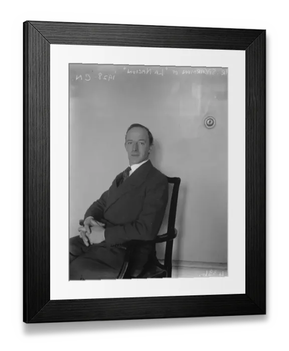 Framed Print : Mr Spearman of La Nacion. 11 December 1928