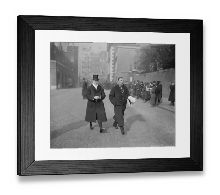 Framed Print : The Kings Levee at St James Palace London Lord Aldeborough with Archdeacon of St