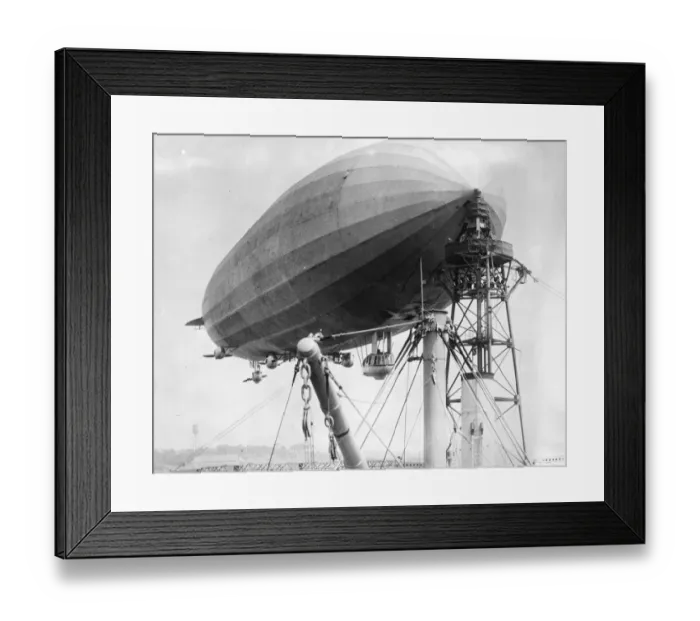 Framed Print : Great American airship Shenandoah in remarkable mooring tests. The great American Framed Print : Great American airship Shenandoah in remarkable mooring tests. The great American