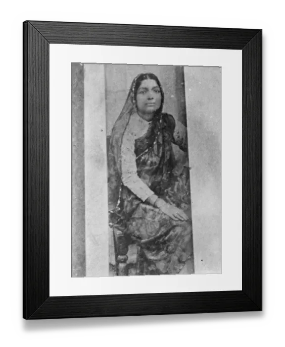 Framed Print : Wazir Begum the mother of Mumtaz Begum. Wazir Begum will be one of the principal