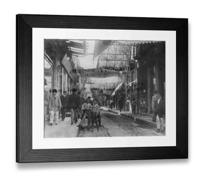 Framed Print : Havana swept by hurricane. O Reilly Street, the principal buisness thoroughfare in Havana