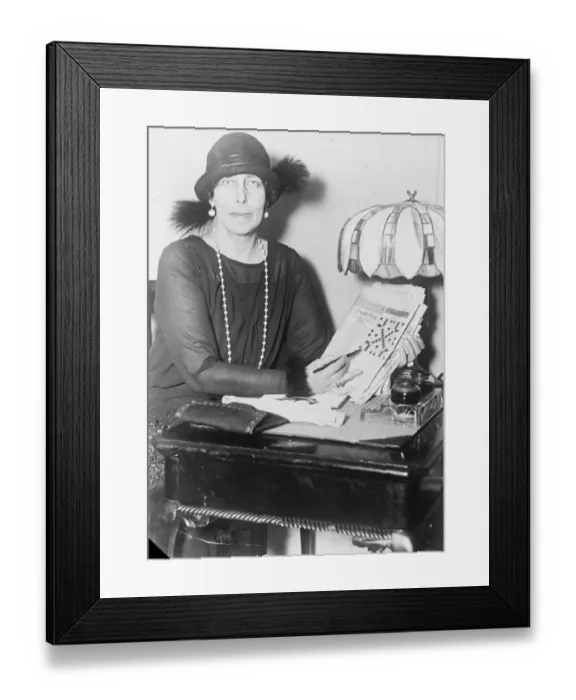 Framed Print : Grand Duchess Cyril and crossword puzzle. The Grand Duchess Cyril of Russia asked Framed Print : Grand Duchess Cyril and crossword puzzle. The Grand Duchess Cyril of Russia asked