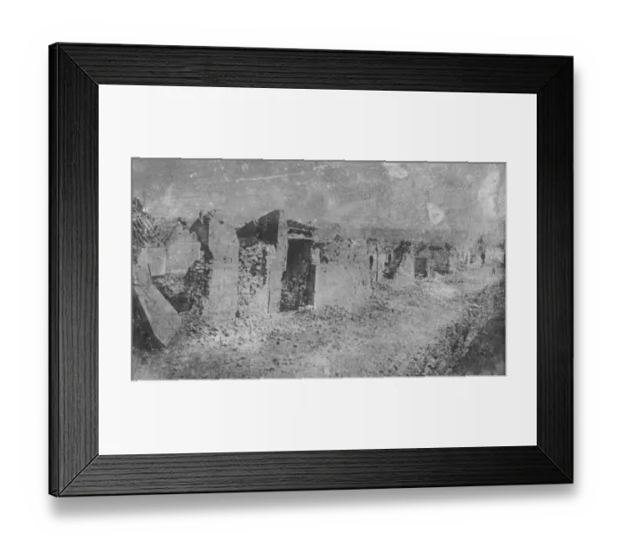 Framed Print : Coal from war wrecked coalfield of Lens. A ruined street in Lens which is to be Framed Print : Coal from war wrecked coalfield of Lens. A ruined street in Lens which is to be