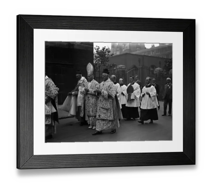 Framed Print : Catholic emancipation celebrations at Westminster Cathedral. The Archbishop of Bombay Framed Print : Catholic emancipation celebrations at Westminster Cathedral. The Archbishop of Bombay