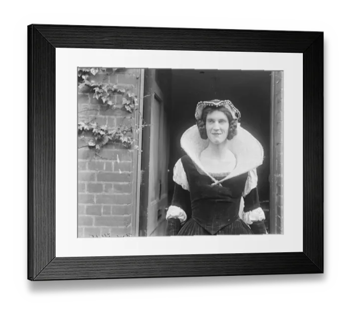 Framed Print : Harrow school speech day celebrations. Lord Weymouth as Olivia in Twelfth Night