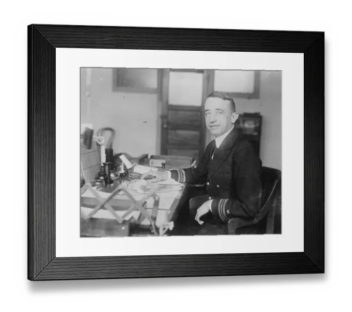 Framed Print : Commander J H Klein to be navigator for Trans Atlantic flight. 1927 Framed Print : Commander J H Klein to be navigator for Trans Atlantic flight. 1927