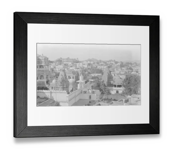 Framed Print : Udaipur in India 1921 Framed Print : Udaipur in India 1921