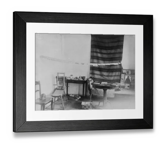 Framed Print : Forgers den, Irkutsk, religion and crime sacred pictures in corner, in Russia 1920 Framed Print : Forgers den, Irkutsk, religion and crime sacred pictures in corner, in Russia 1920