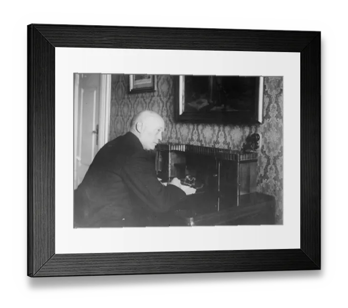 Framed Print : New Danish liberal Premier. M Madsen Mygdal, who has been asked by the King to Framed Print : New Danish liberal Premier. M Madsen Mygdal, who has been asked by the King to