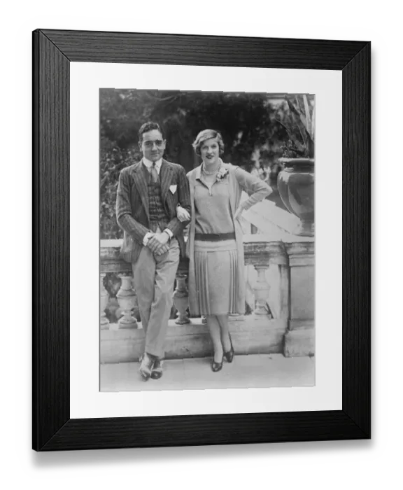 Framed Print : Famous dancer on the Riviera. Mrs Bassualdo known as Eleonora Hughes, the once Framed Print : Famous dancer on the Riviera. Mrs Bassualdo known as Eleonora Hughes, the once