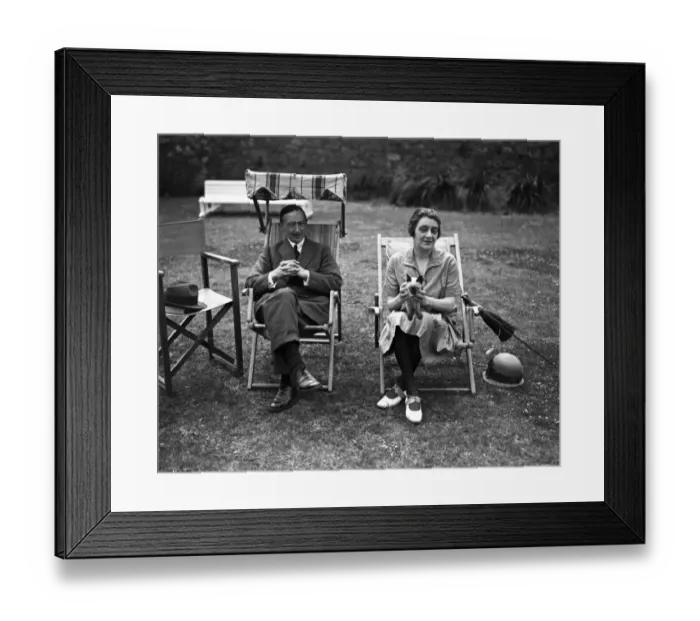 Framed Print : On Jethou, Channel Islands, Mr Martin Secker ( the publisher ) and Mrs Compton Framed Print : On Jethou, Channel Islands, Mr Martin Secker ( the publisher ) and Mrs Compton