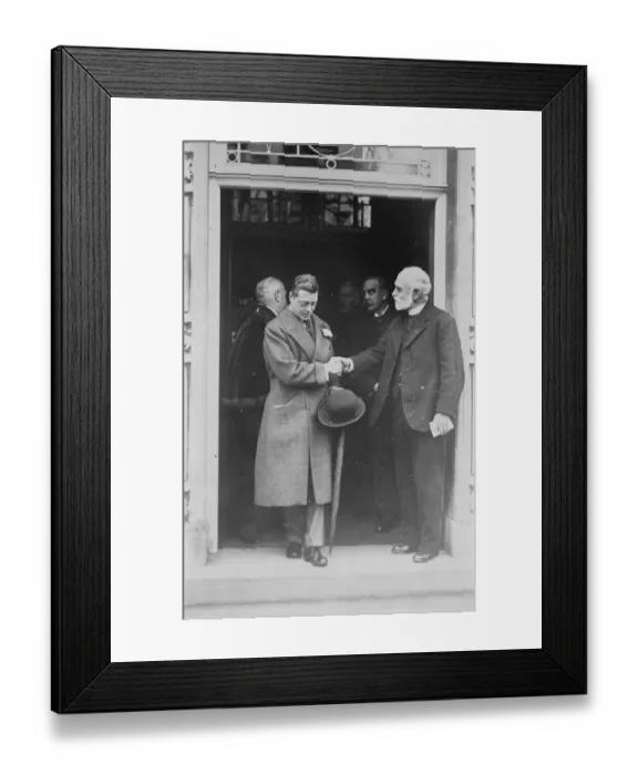 Framed Print : The Prince of Wales shaking hands with the Rev. John Haddon Askwith on leaving Ramsgate Framed Print : The Prince of Wales shaking hands with the Rev. John Haddon Askwith on leaving Ramsgate