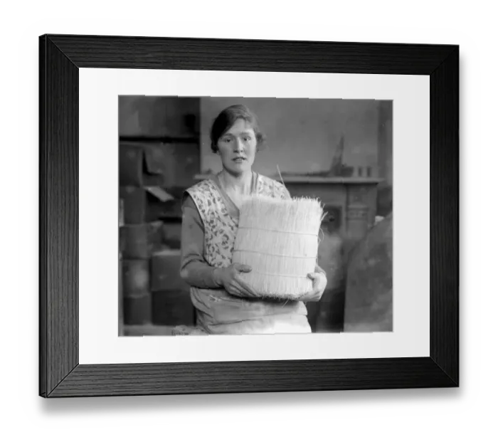 Framed Print : Whalebone cutting - A Leyton industry. The finished article, which may comb your Framed Print : Whalebone cutting - A Leyton industry. The finished article, which may comb your