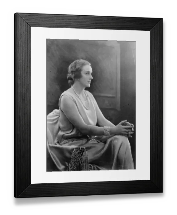 Framed Print : Mlle Rene Bjorling. 16 August 1924 Framed Print : Mlle Rene Bjorling. 16 August 1924