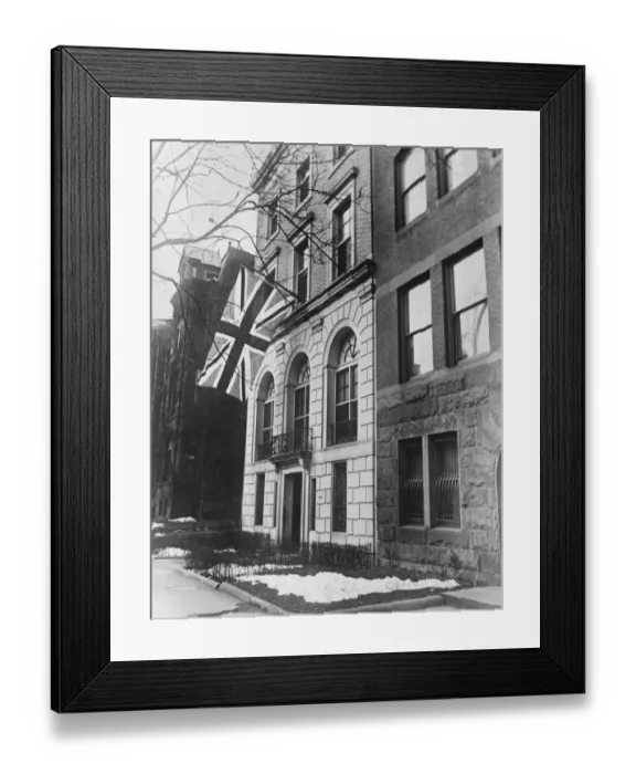 Framed Print : Canadian flag floats for the first time over Washington. The flag flying at the Legation Framed Print : Canadian flag floats for the first time over Washington. The flag flying at the Legation