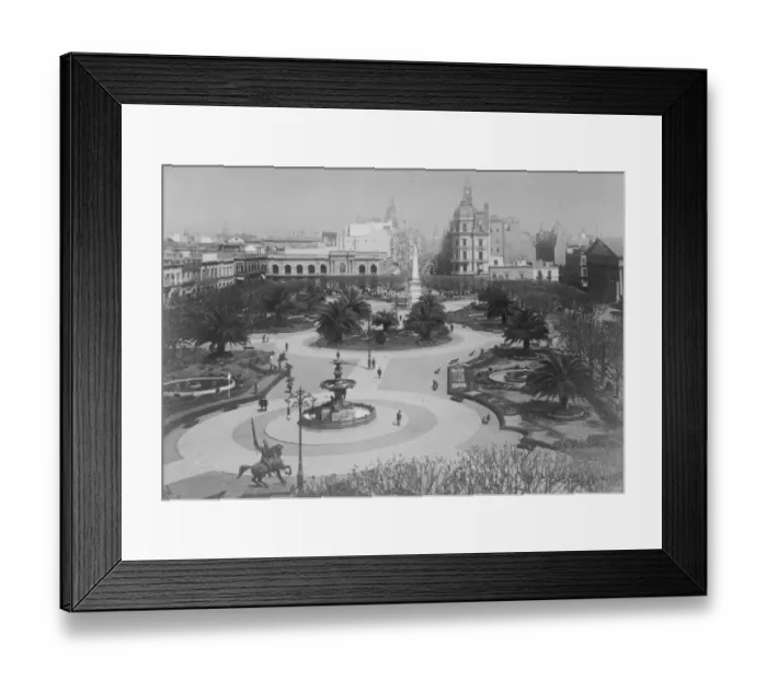 Framed Print : The Prince of Wales to visit the Argentine. A view of the Plaza de Mayo, Buenos Aires Framed Print : The Prince of Wales to visit the Argentine. A view of the Plaza de Mayo, Buenos Aires
