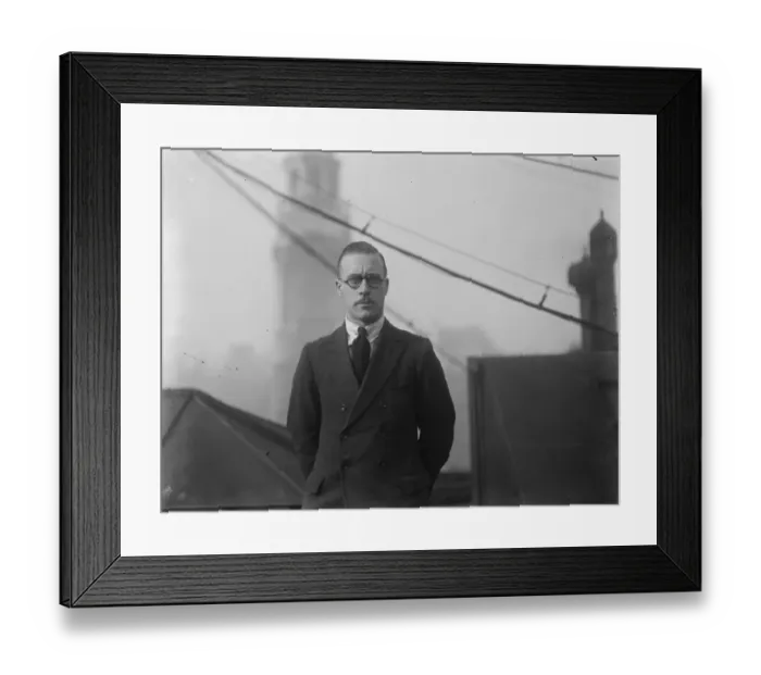 Framed Print : F A C Cattlin, CN reporter. 1 October 1925