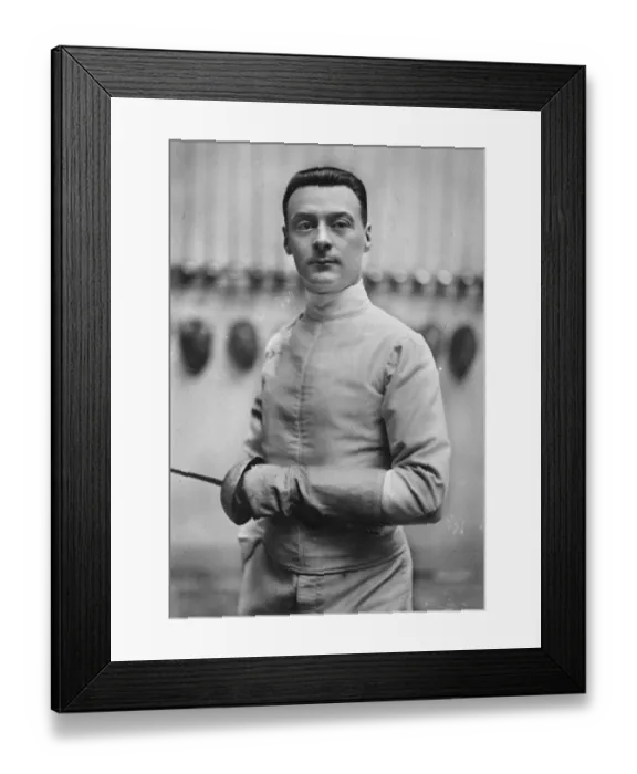 Framed Print : M Lucien Gaudin Amateur fencing champion of the world 13 October 1923 Framed Print : M Lucien Gaudin Amateur fencing champion of the world 13 October 1923