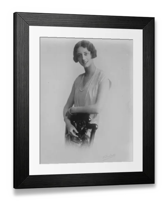 Framed Print : A visitor from Spain. Miss Rumbold, daughter of Sir Horace Rumbold until recently Framed Print : A visitor from Spain. Miss Rumbold, daughter of Sir Horace Rumbold until recently