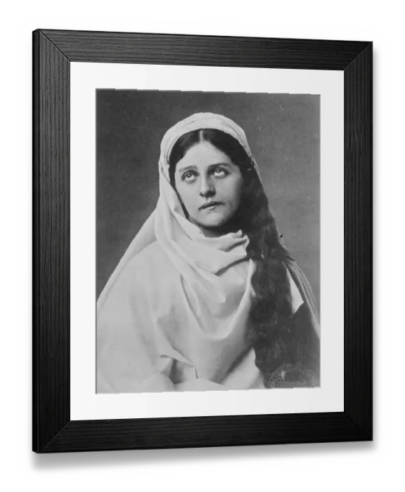 Framed Print : Widow to play Virgin Mary. In order to show their sympathy for OTTILIE ZWINK Framed Print : Widow to play Virgin Mary. In order to show their sympathy for OTTILIE ZWINK