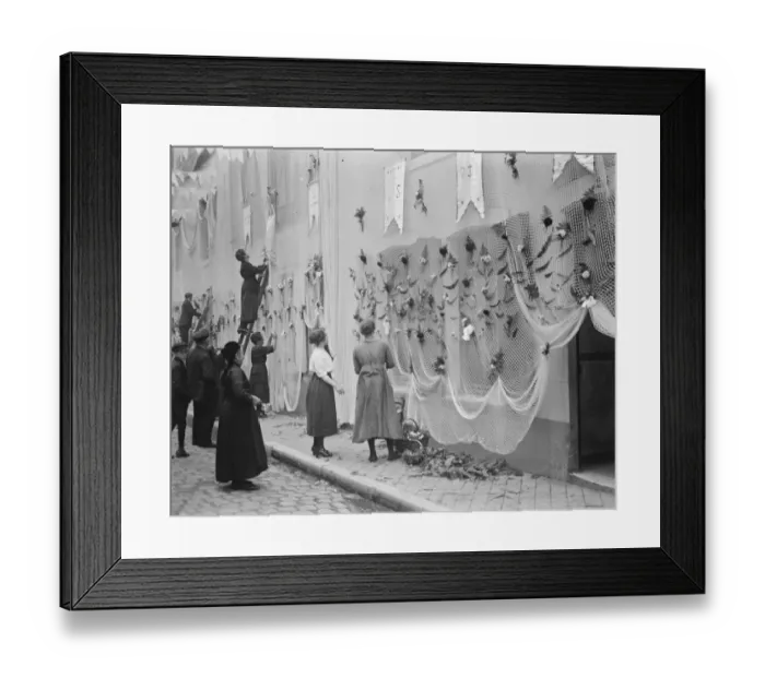 Framed Print : Boulogne France, Procession of our lady of Boulogne Devout fisherfolk hanging out Framed Print : Boulogne France, Procession of our lady of Boulogne Devout fisherfolk hanging out