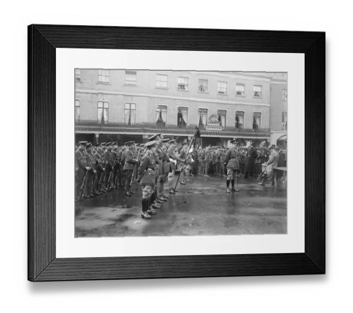 Framed Print : Homecoming of the 9 th Battalion. Surrey Cadre 20 November 1919 Framed Print : Homecoming of the 9 th Battalion. Surrey Cadre 20 November 1919