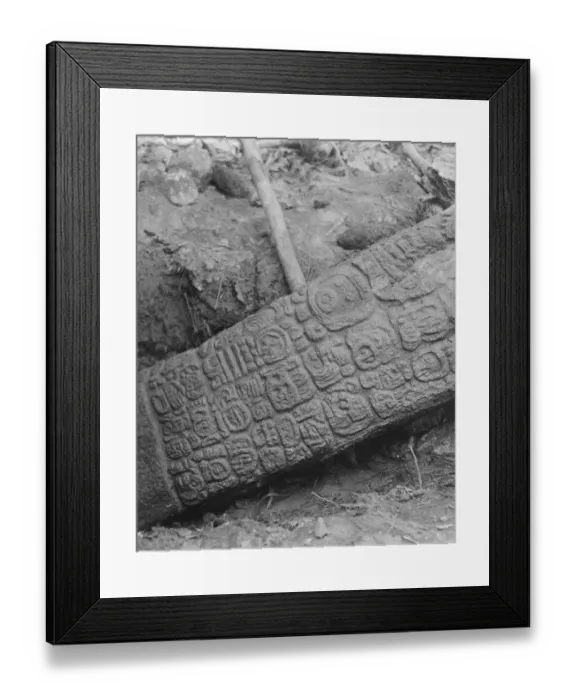 Framed Print : Yucatan exploration. 1926