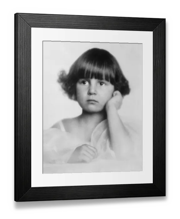 Framed Print : Logarithms at six. Countess Maria Wurmbrand, the little daughter of Count