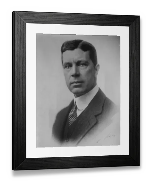 Framed Print : A striking recent portrait of the Crown Prince Gustaf of Sweden. January 1930 Framed Print : A striking recent portrait of the Crown Prince Gustaf of Sweden. January 1930