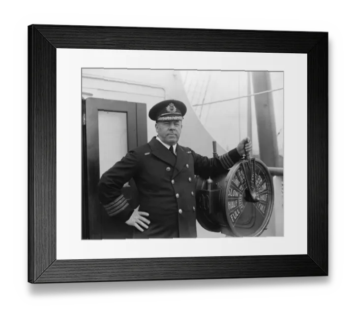 Framed Print : Captain G R Metcalfe, of the White Star Liner Homeric. 1924 Framed Print : Captain G R Metcalfe, of the White Star Liner Homeric. 1924