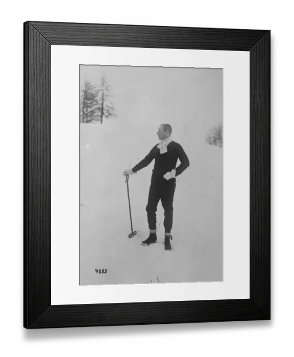 Framed Print : Society at St Moritz. Baron de Meyer at St Moritz. 9 February 1926 Framed Print : Society at St Moritz. Baron de Meyer at St Moritz. 9 February 1926