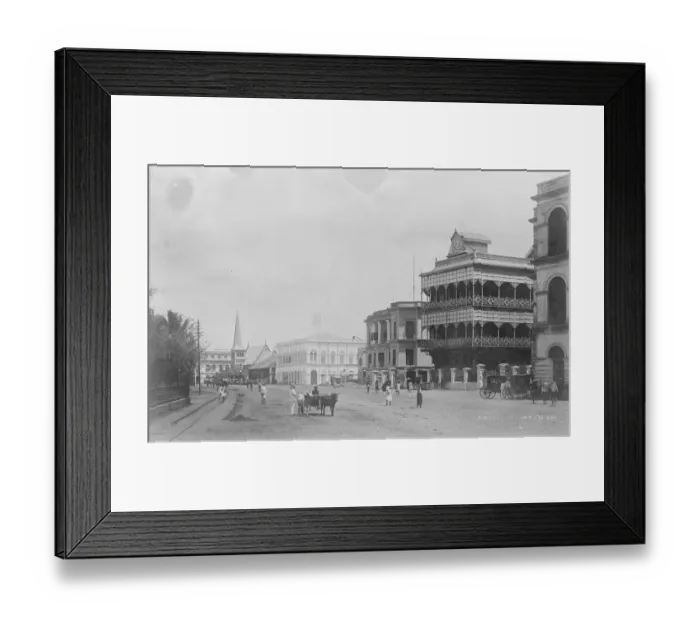 Framed Print : The Strand Rangoon looking west and showing the post office 31 December 1921 Framed Print : The Strand Rangoon looking west and showing the post office 31 December 1921