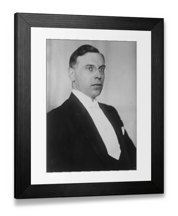 Framed Print : Latvias Minister of foreign affairs M Meirovics 1 June 1923 Framed Print : Latvias Minister of foreign affairs M Meirovics 1 June 1923
