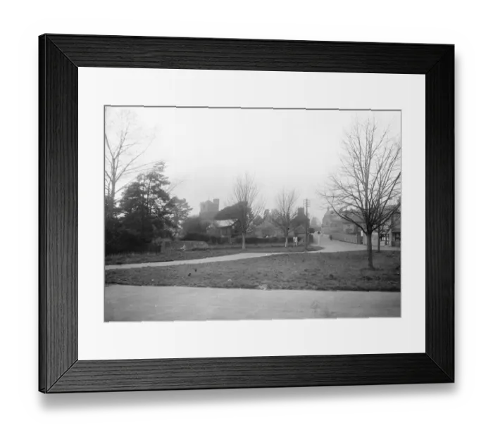 Framed Print : Angmering Green. 1925 Framed Print : Angmering Green. 1925