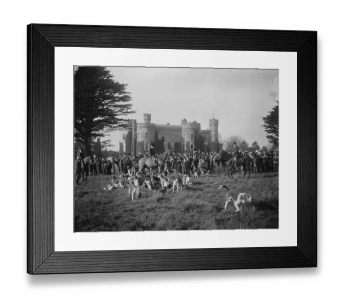 Framed Print : Opening meet of Eridge Hunt at Eridge Castle. The meet in the Castle Grounds. 8 Framed Print : Opening meet of Eridge Hunt at Eridge Castle. The meet in the Castle Grounds. 8