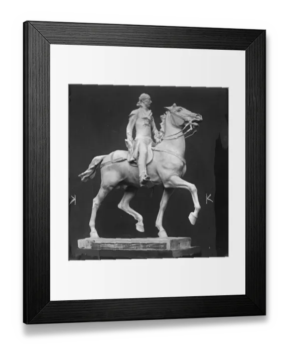 Framed Print : A statue to Lafayette. This equestrian statue will be unveiled in Mount Vernon Place Framed Print : A statue to Lafayette. This equestrian statue will be unveiled in Mount Vernon Place