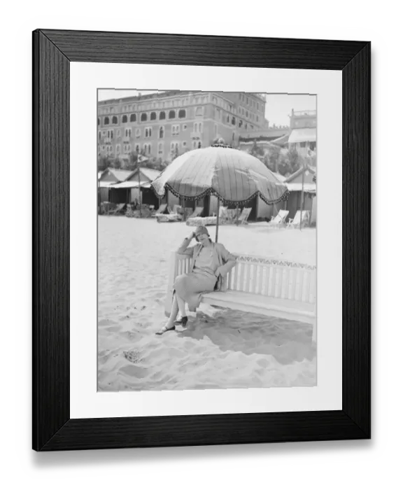 Framed Print : On the Lido Lady Wimborne 1927 Believed to be Alice Grosvenor Framed Print : On the Lido Lady Wimborne 1927 Believed to be Alice Grosvenor